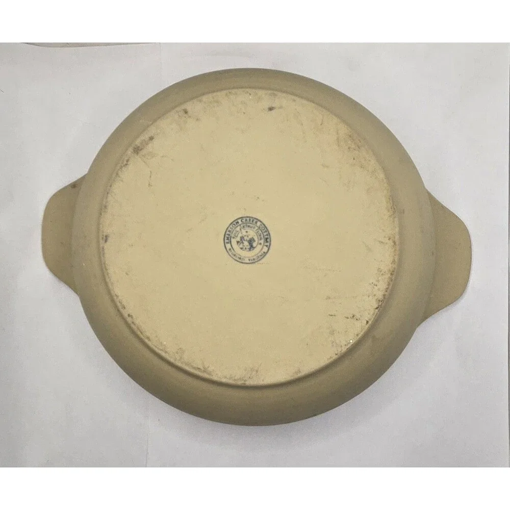Emerson Creek Pottery King Arthur Flour Bowl  Baking Company Bedford VA-8”W